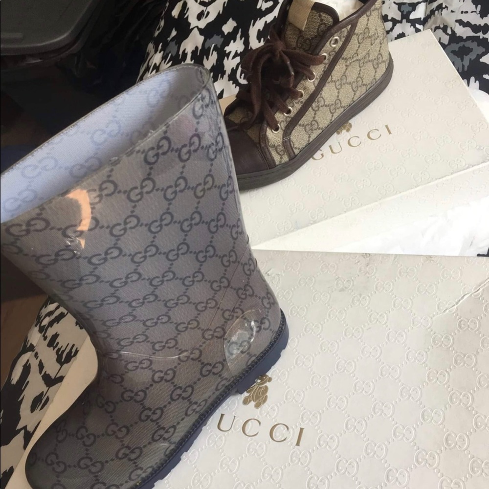 Gucci rain boots & Sneakers
